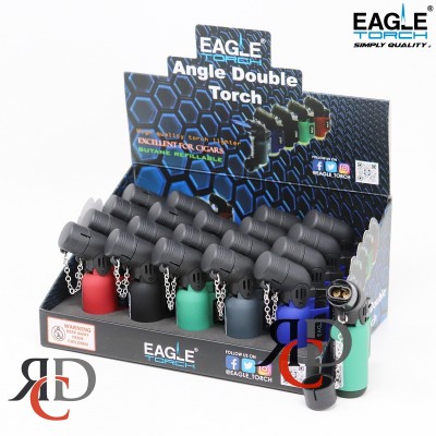 LIGHTER EAGLE ANGLE DOUBLE TORCH DISPLAY PT150AD 20CT/PACK